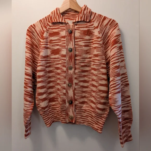 Misha and Puff Paprika Space Dye Classic Cardigan XS - Picture 1 of 5